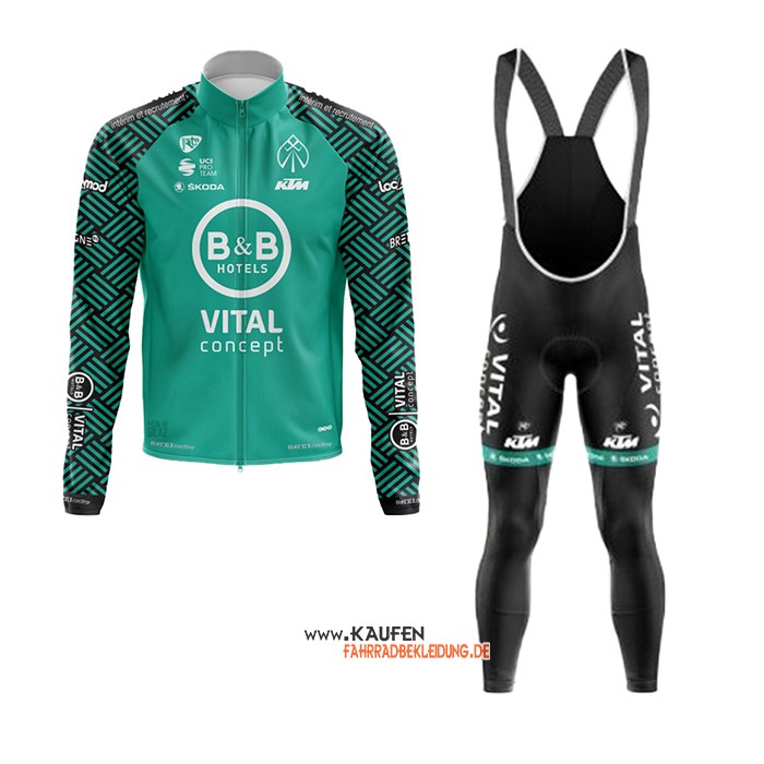 Vital Concept-BB Hotels Langarmtrikot 2020 und Lange Tragerhose Wei Grun